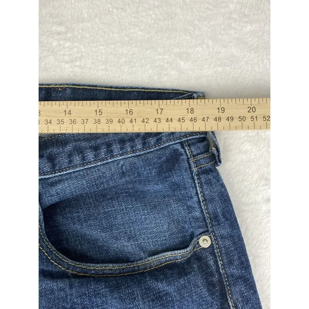Levi's 501‎ Button Fly Denim Jeans Mens Blue Size 38x30 (36x29 Measured)